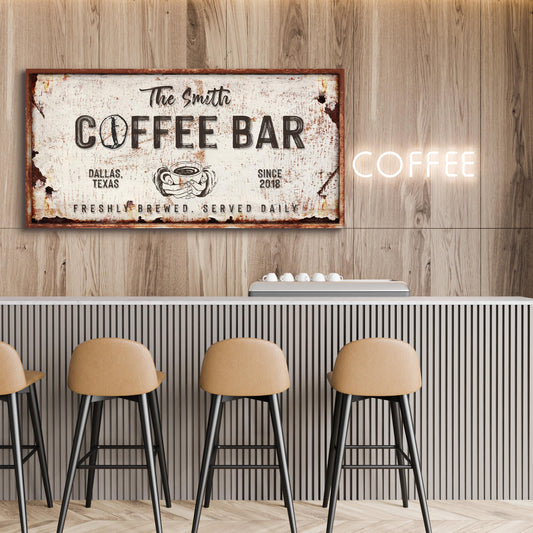 Coffee Bar Sign IV - Image by Tailored Canvases