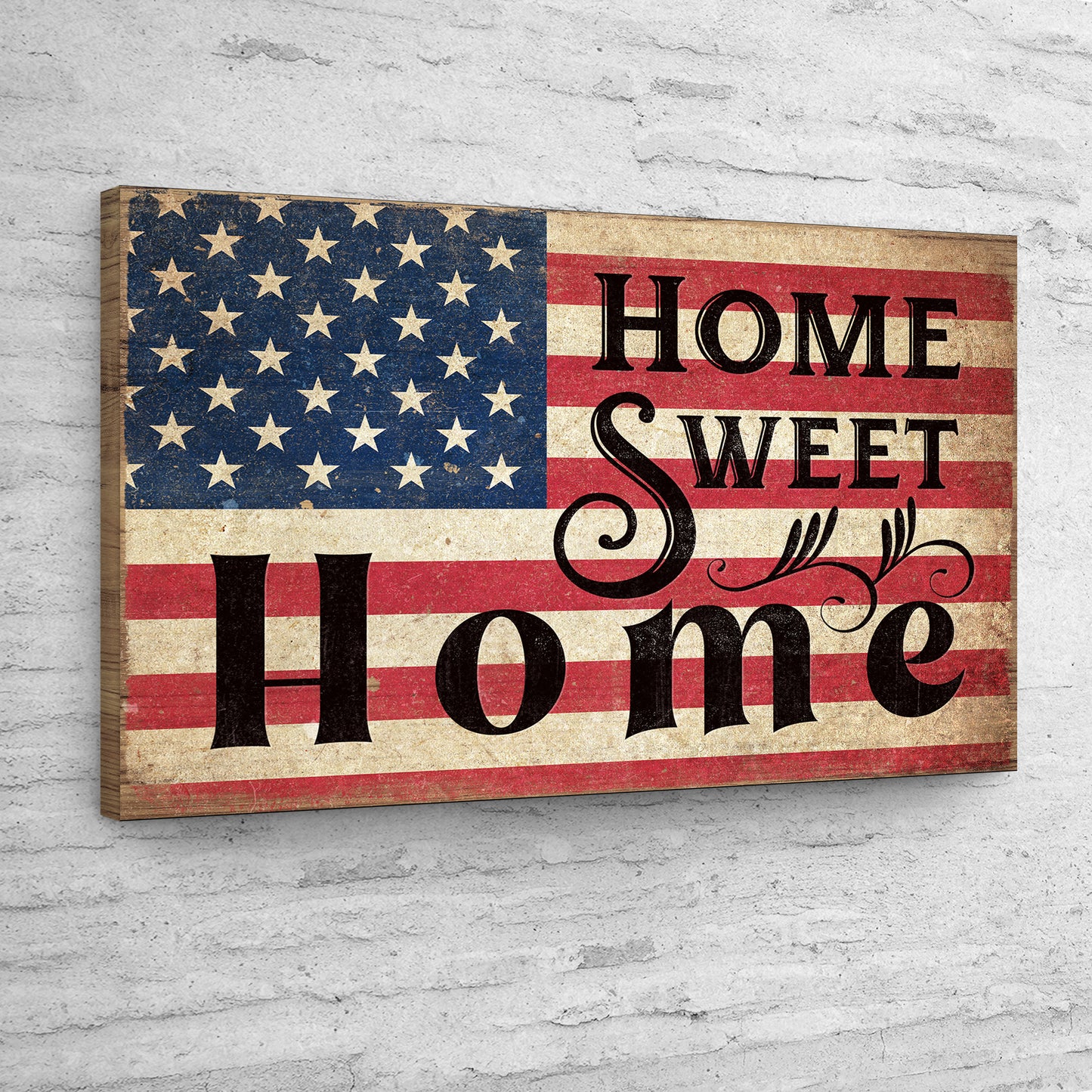 Home Sweet Home Sign IV Style 2 - Image by Tailored Canvases