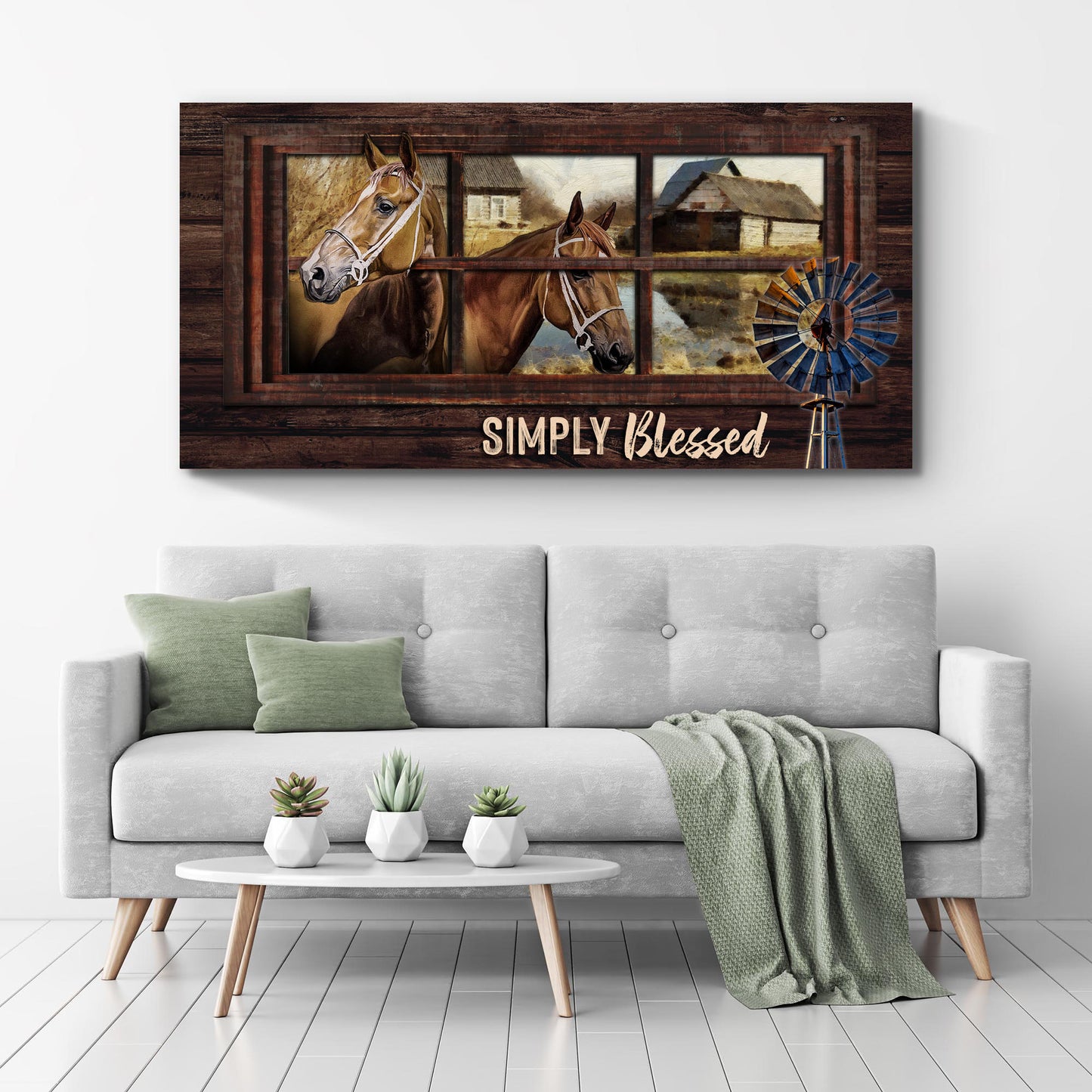 Simply Blessed Sign II Style 1 - Image by Tailored Canvases