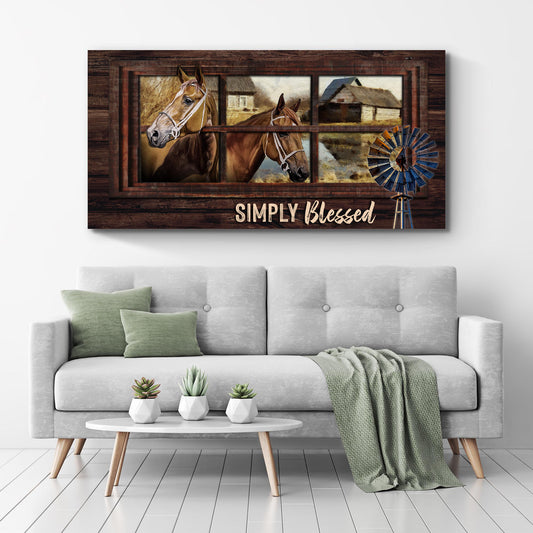 Simply Blessed Sign II - Image by Tailored Canvases