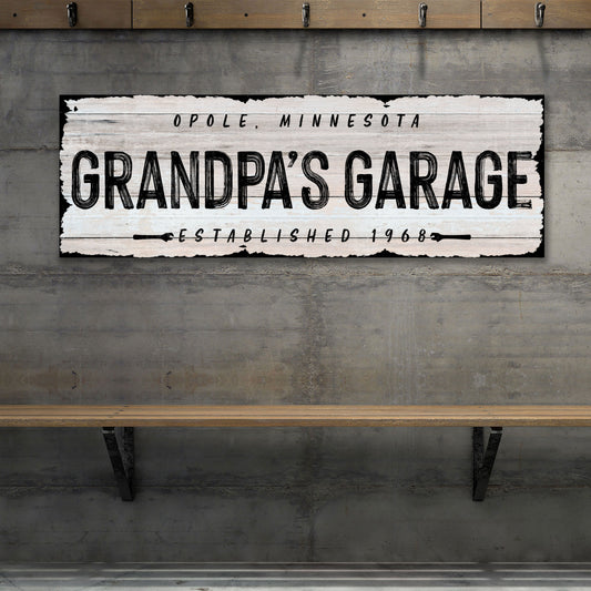 Grandpa Garage Sign II - Image by Tailored Canvases