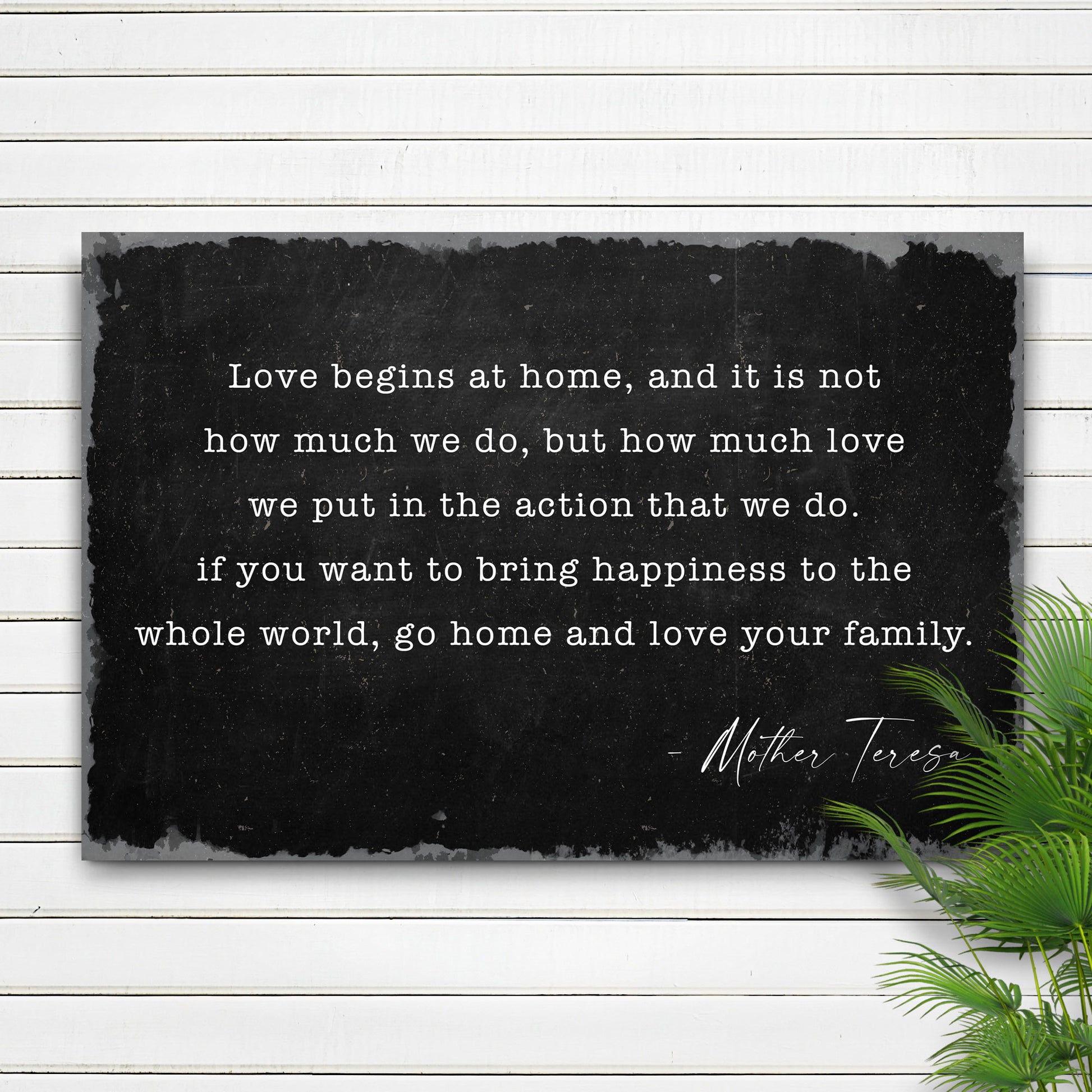 Love Begins At Home Sign II Style 1 - Image by Tailored Canvases