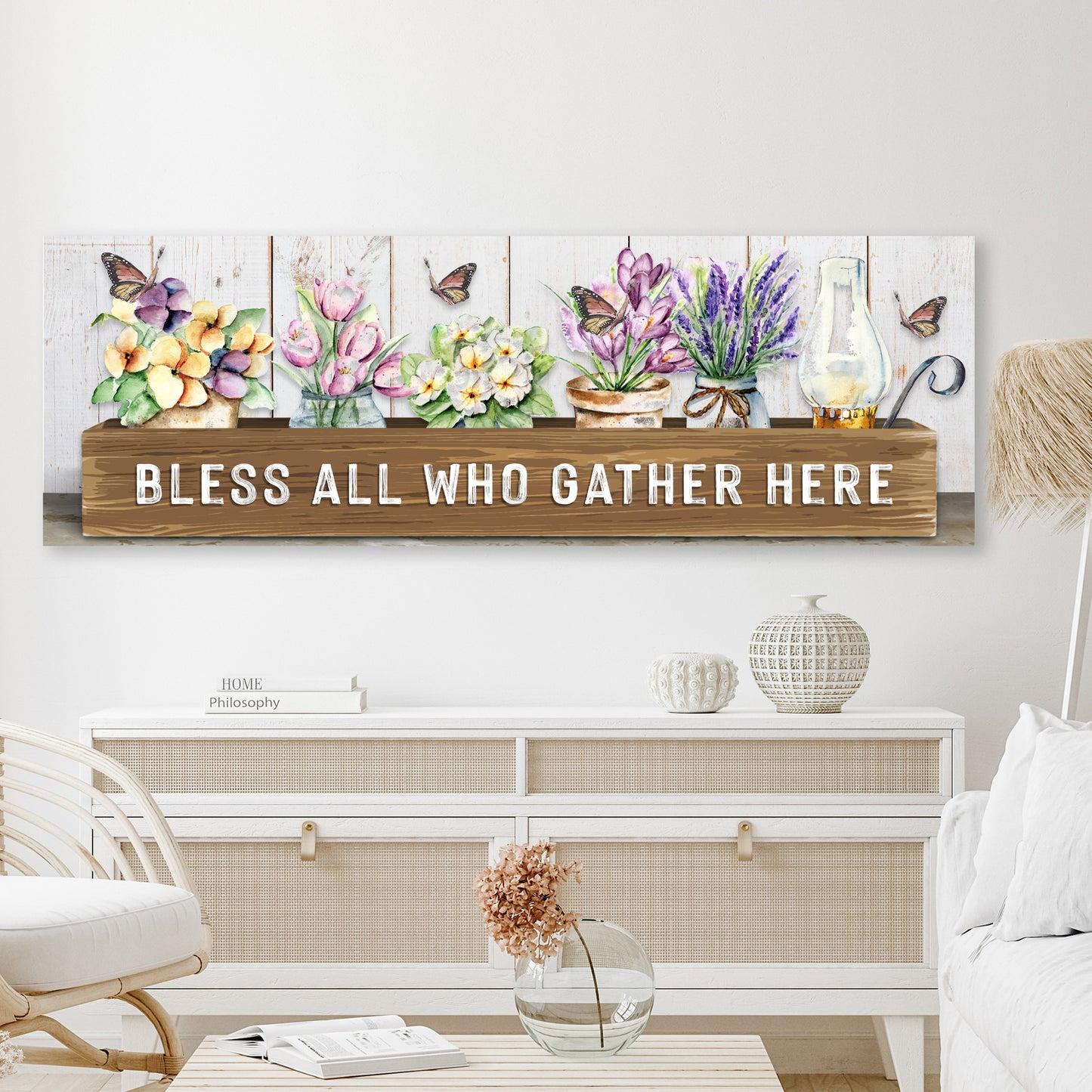 Bless All Who Gather Here Sign Style 2 - Image by Tailored Canvases