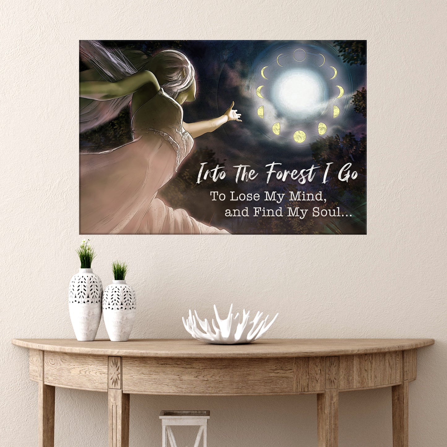 Into The Forest I Go Nature Sign Style 1 - Image by Tailored Canvases