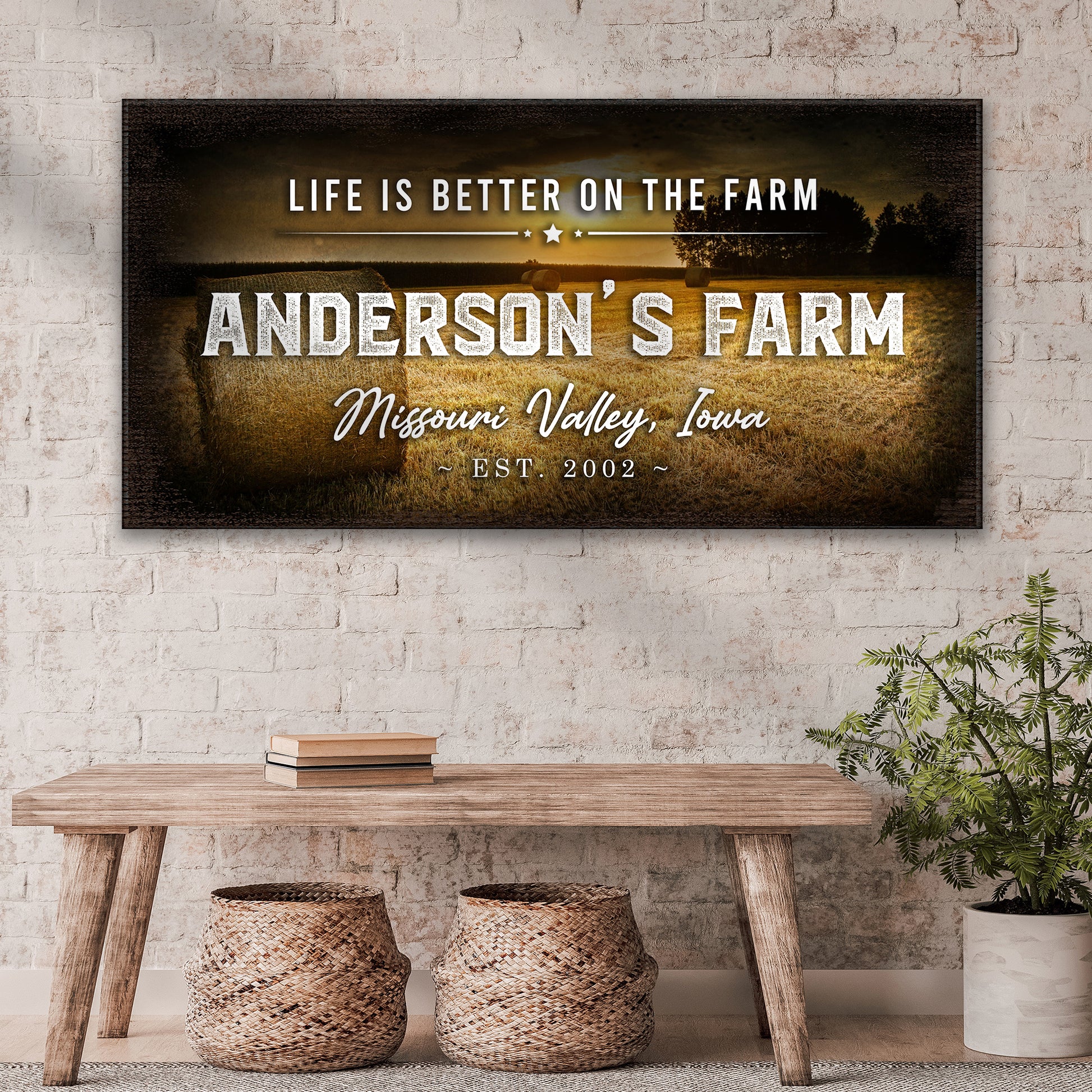 Life Is Better On The Farm Sign II - Image by Tailored Canvases