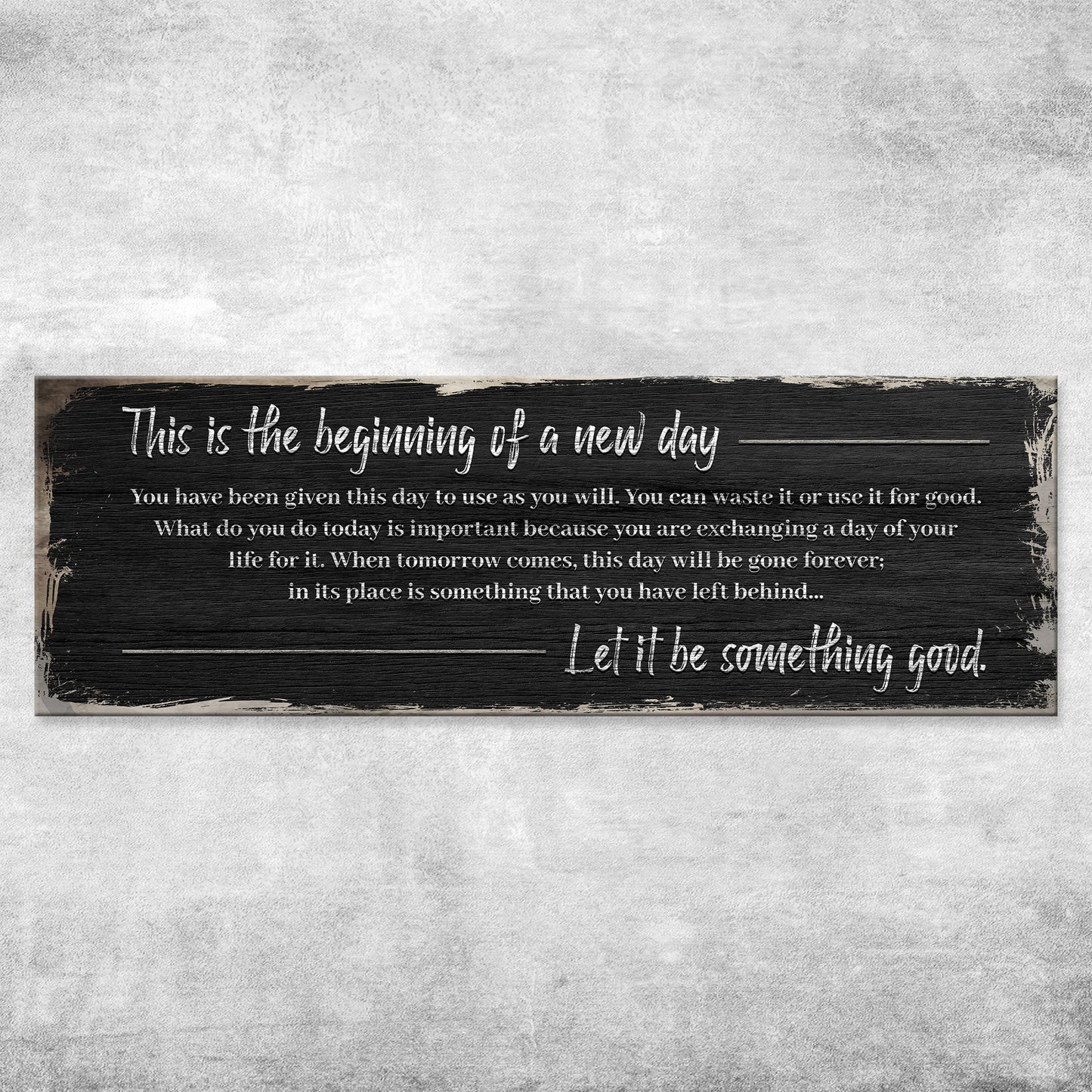 Beginning Of A New Day Sign IV Style 1 - Image by Tailored Canvases