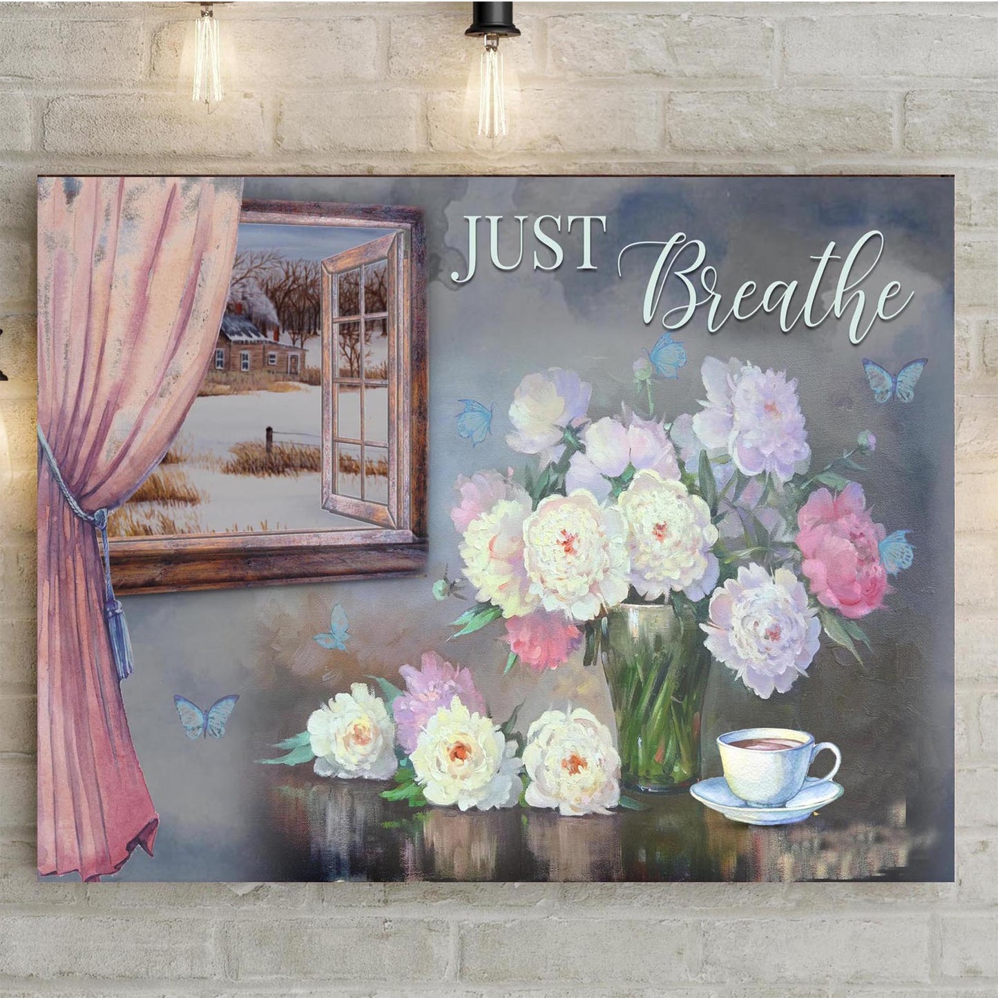 Just Breathe Sign IV - Image by Tailored Canvases