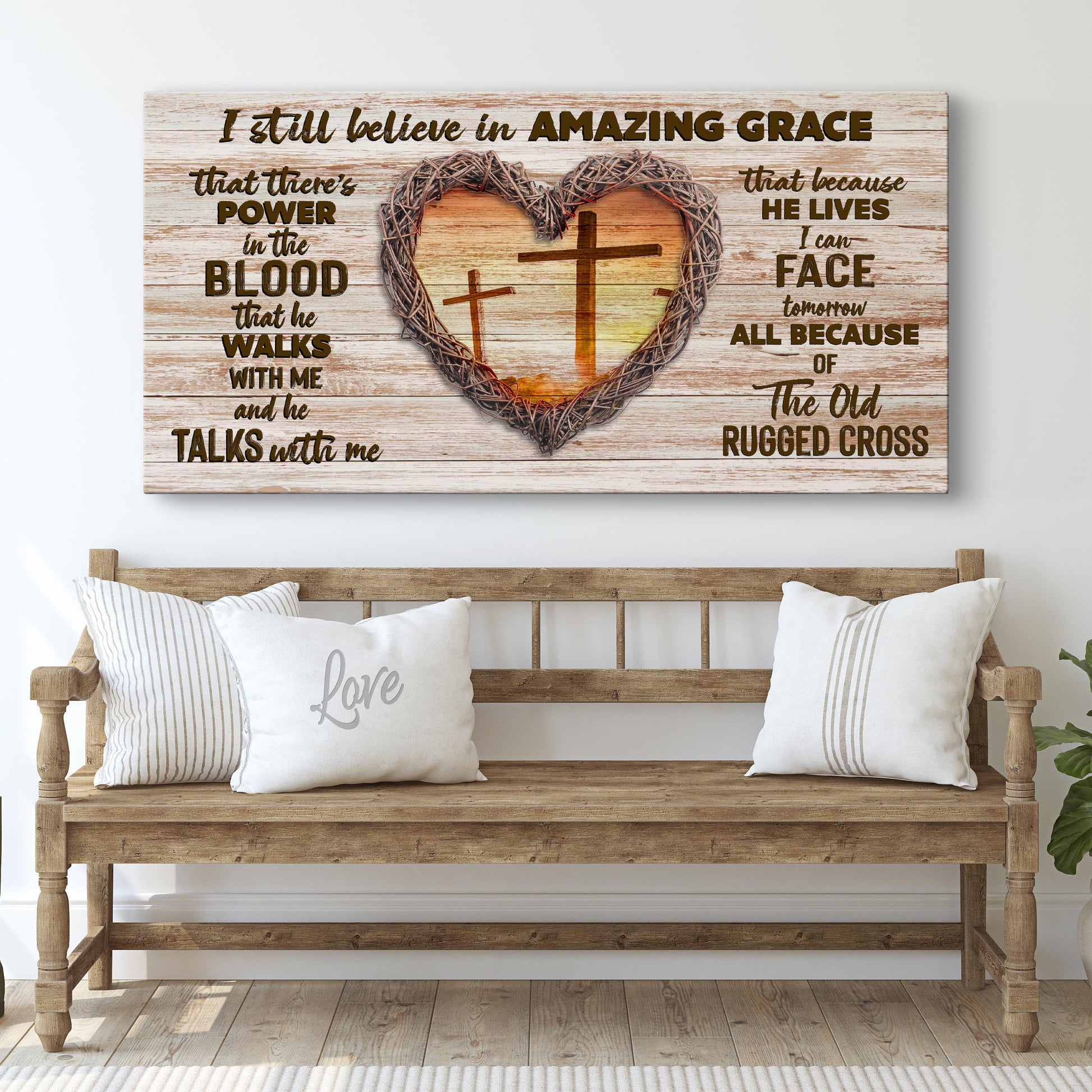 I Still Believe In Amazing Grace Sign IV Style 1 - Image by Tailored Canvases