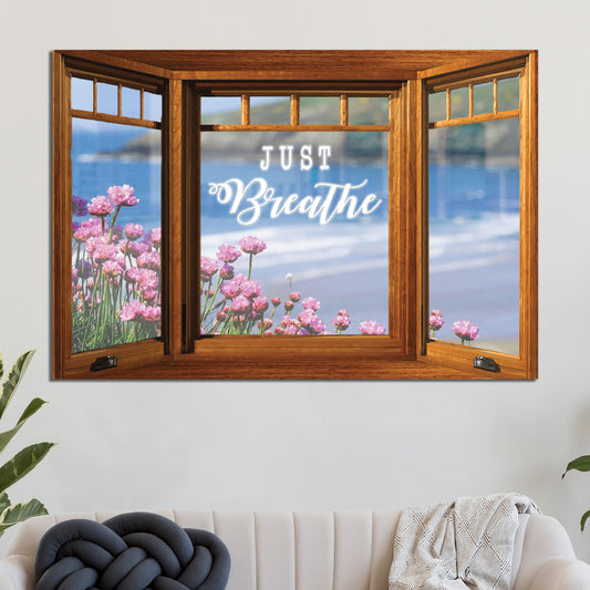 Just Breathe Sign V - Image by Tailored Canvases
