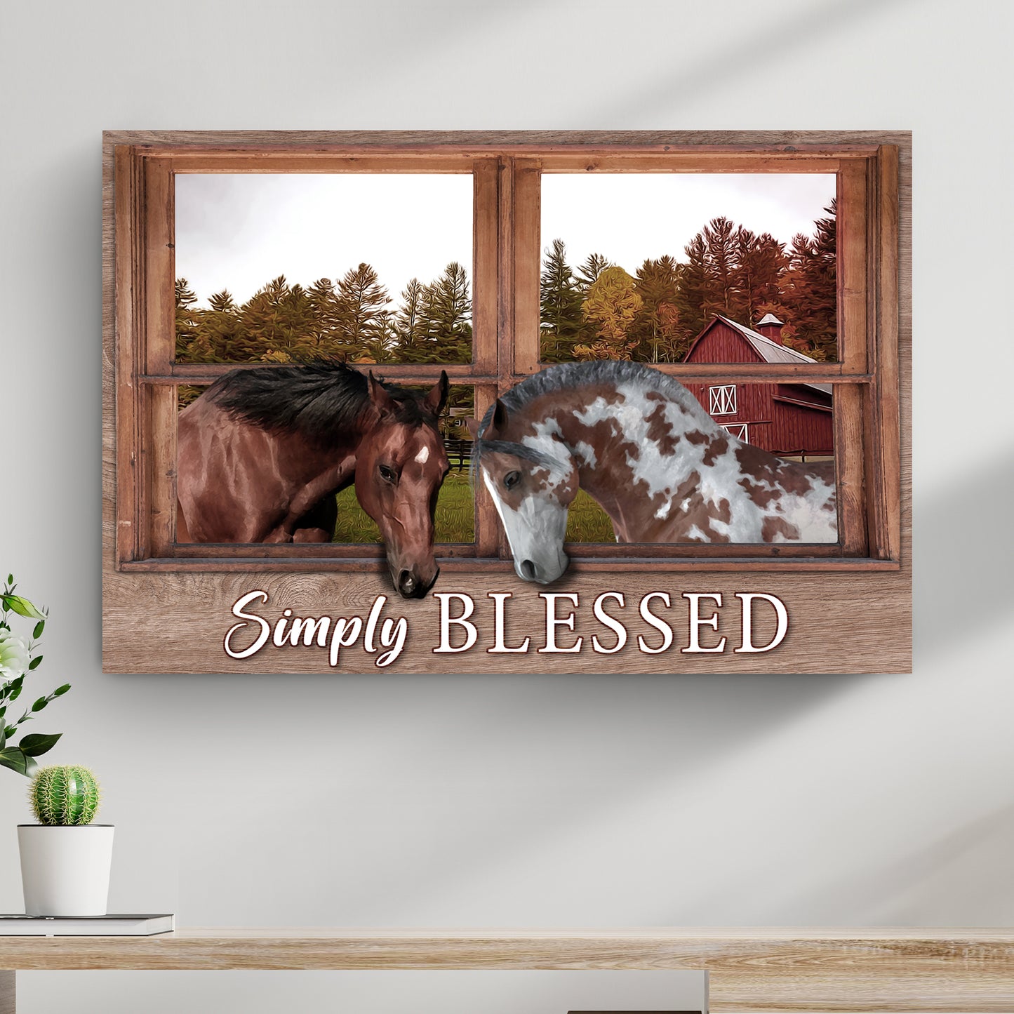 Simply Blessed Sign IV  - Image by Tailored Canvases