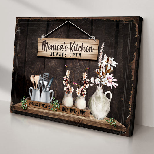 Made With Love Always Open Kitchen Sign - Image by Tailored Canvases