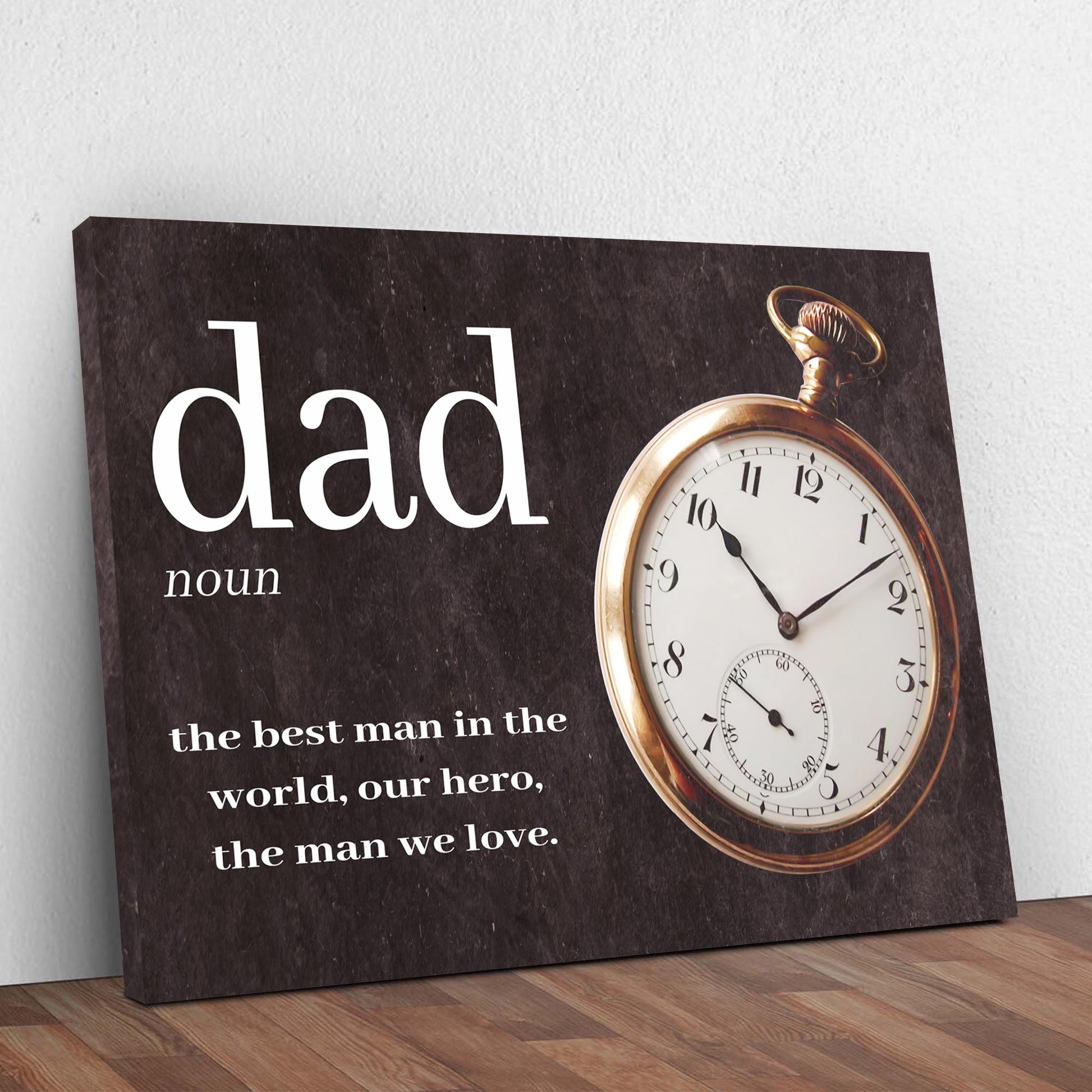 The Best Man In The World Happy Father's Day Sign Style 2 - Image by Tailored Canvases