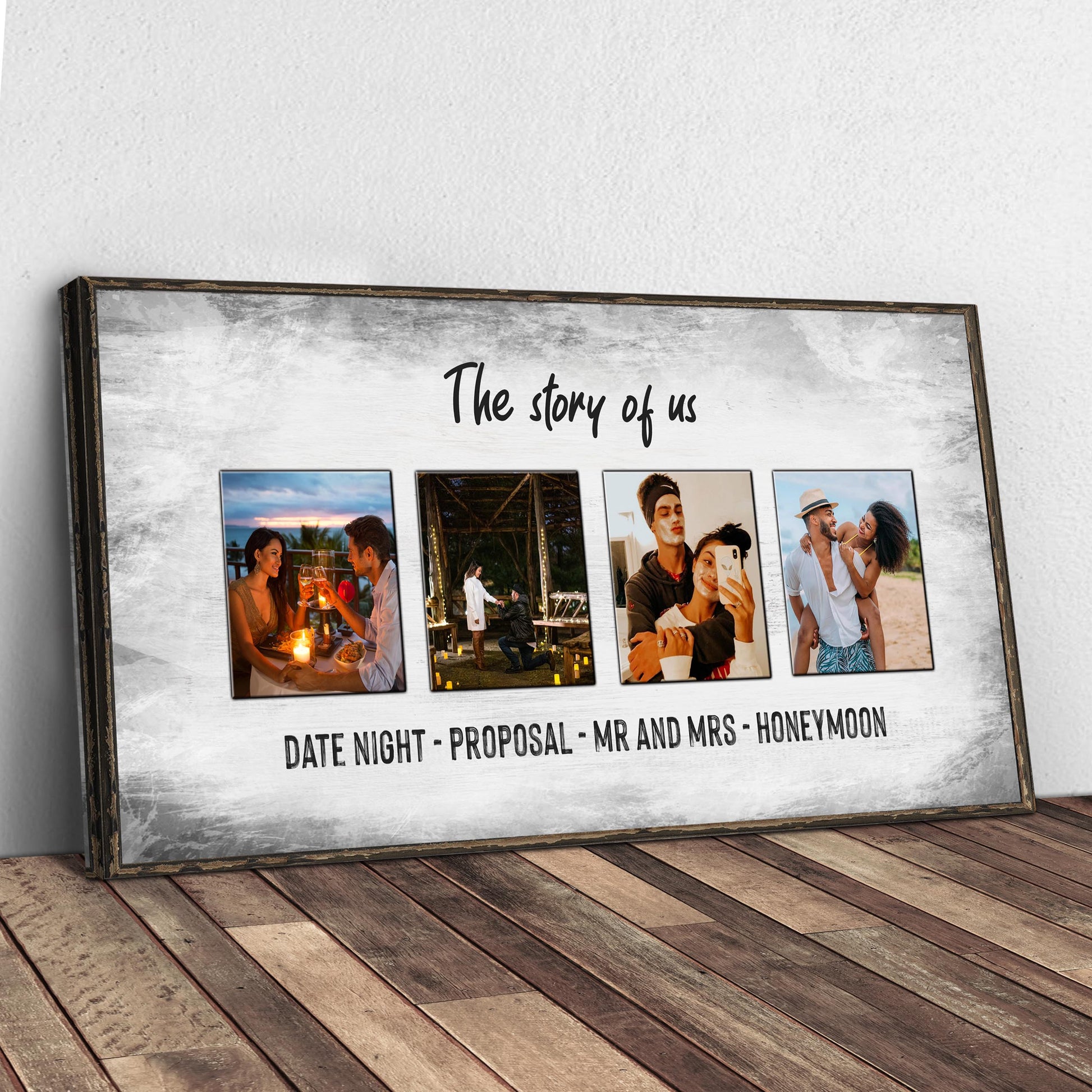 The Story Of Us Couple Sign II Style 2 - Image by Tailored Canvases