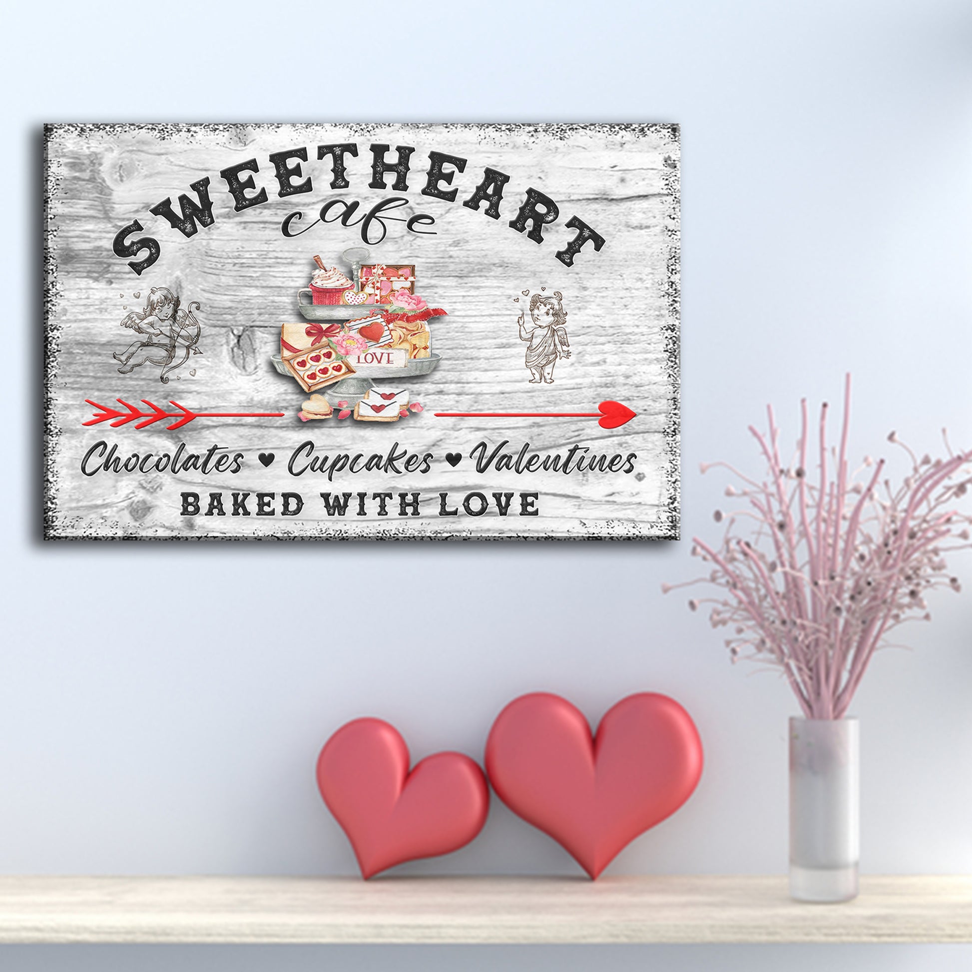 Baked With Love Cafe Sign  - Image by Tailored Canvases