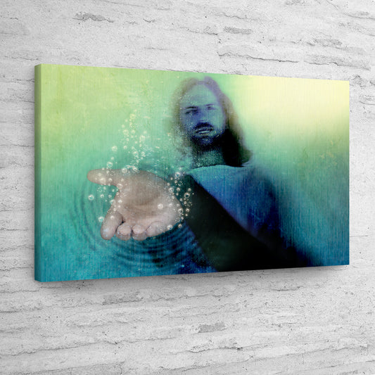 Walk With Jesus In Faith Canvas Wall Art - Image by Tailored Canvases