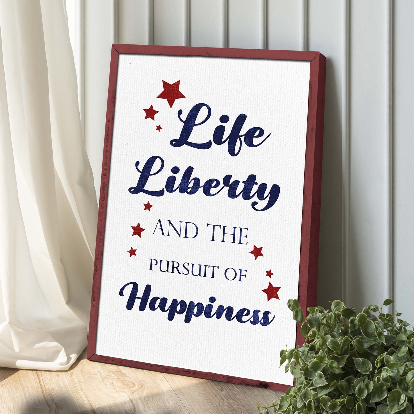 Life, Liberty, And The Pursuit Of Happiness Sign II Style 2 - Image by Tailored Canvases