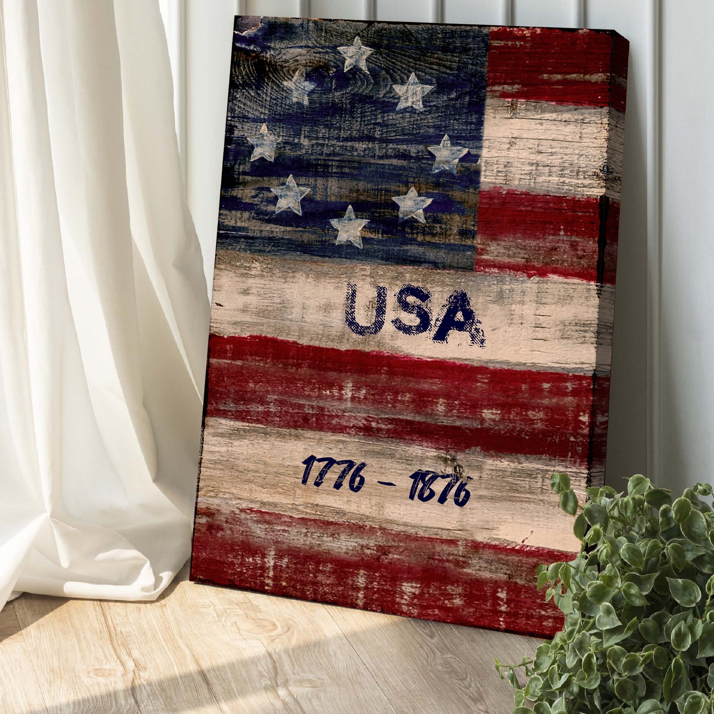 USA 1776-1876 Sign Style 1 - Image by Tailored Canvases