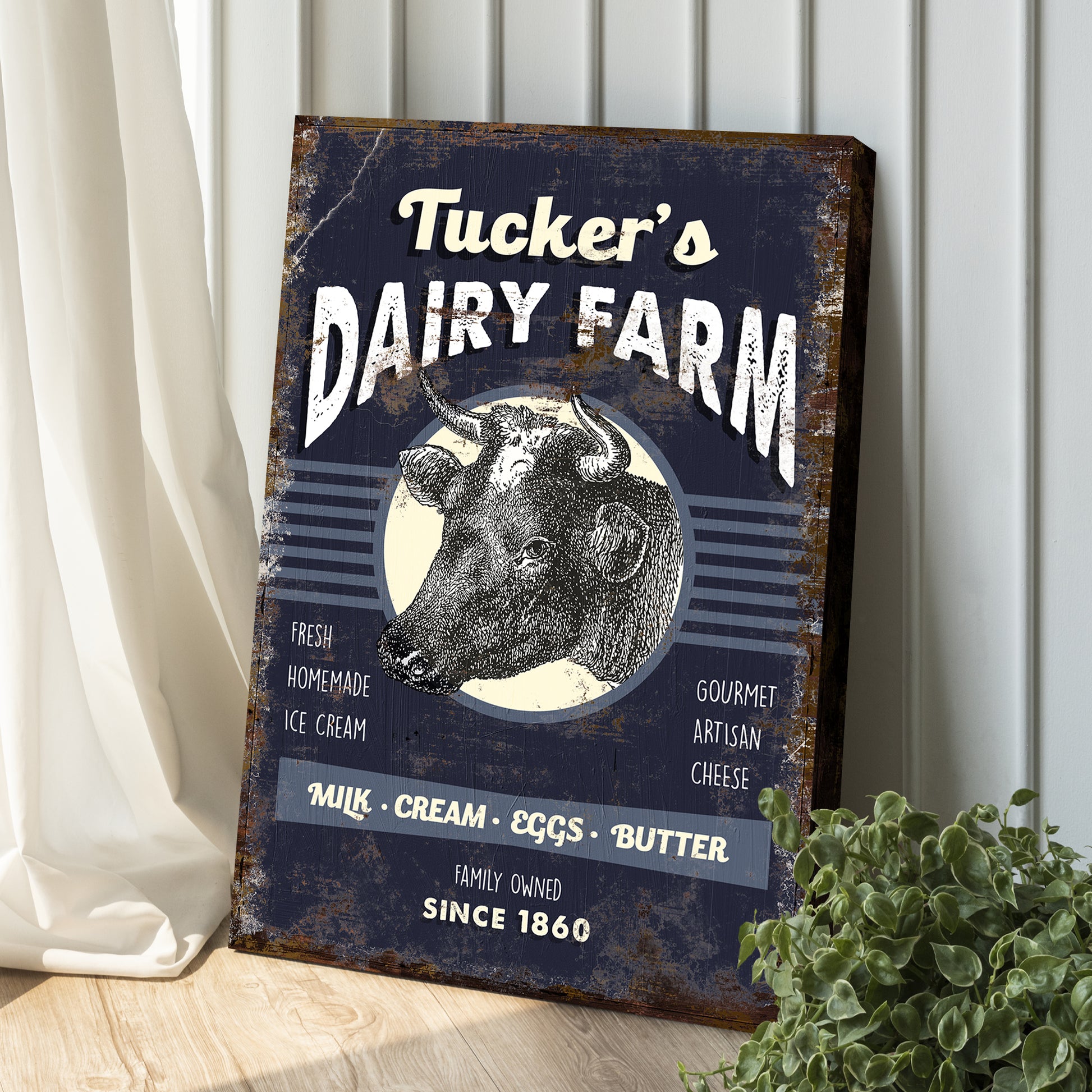 Dairy Farm Sign Style 2 - Image by Tailored Canvases
