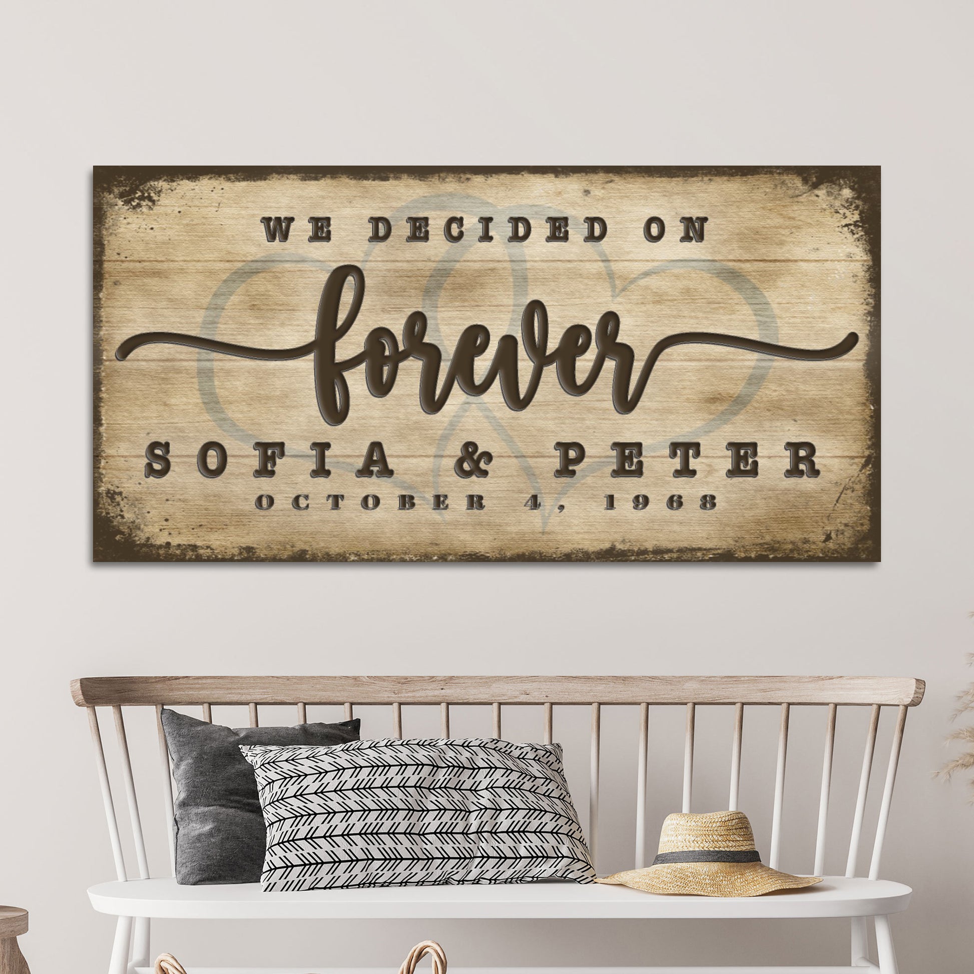 We Decided On Forever Sign II  - Image by Tailored Canvases