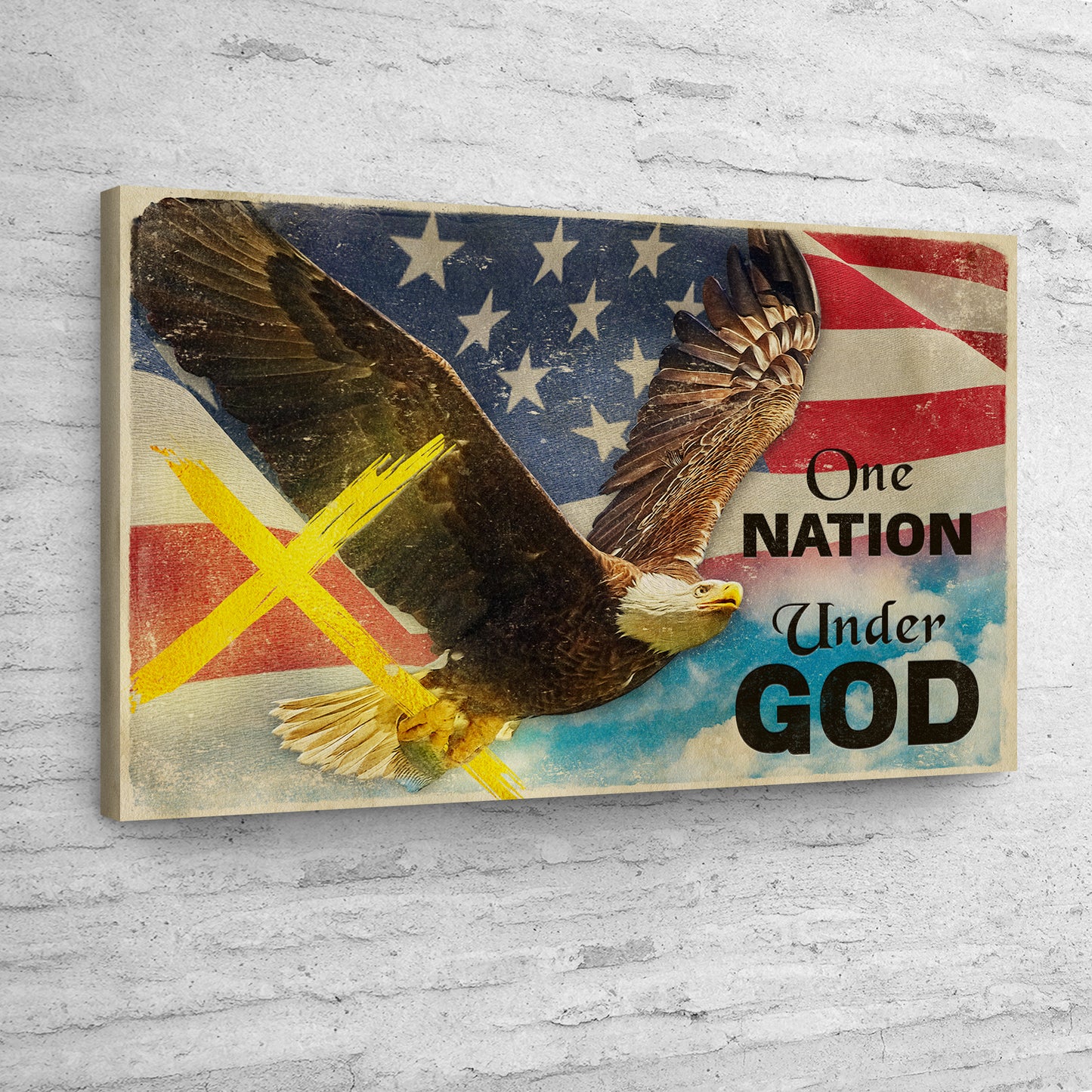 One Nation Under God Sign Style 1 - Image by Tailored Canvases