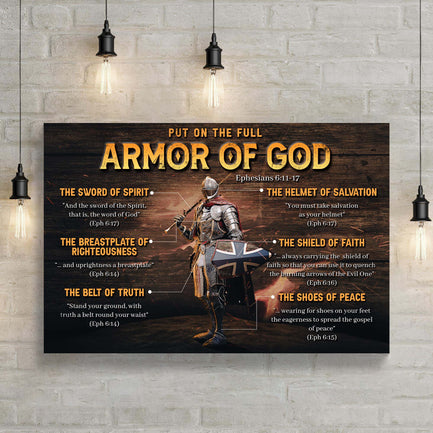 Armor Of God Sign - Image by Tailored Canvases