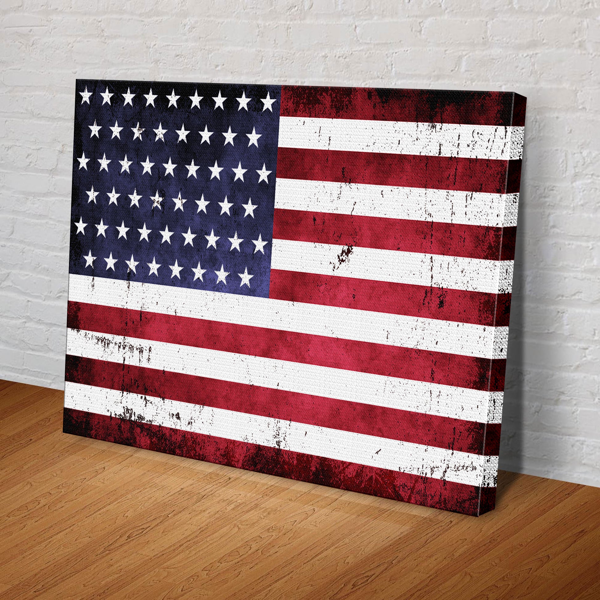American Flag Canvas Wall Art II Style 2 - Image by Tailored Canvases