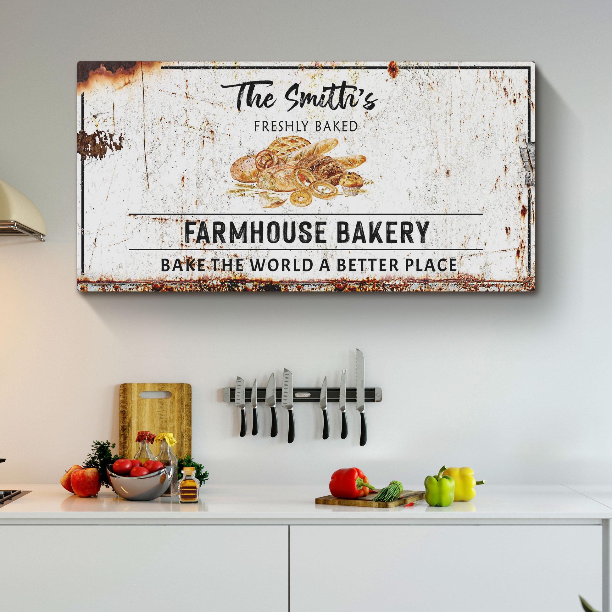 Farmhouse Bakery Sign Style 1 - Image by Tailored Canvases
