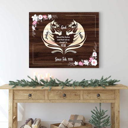 Horse Couple Sign II - Image by Tailored Canvases