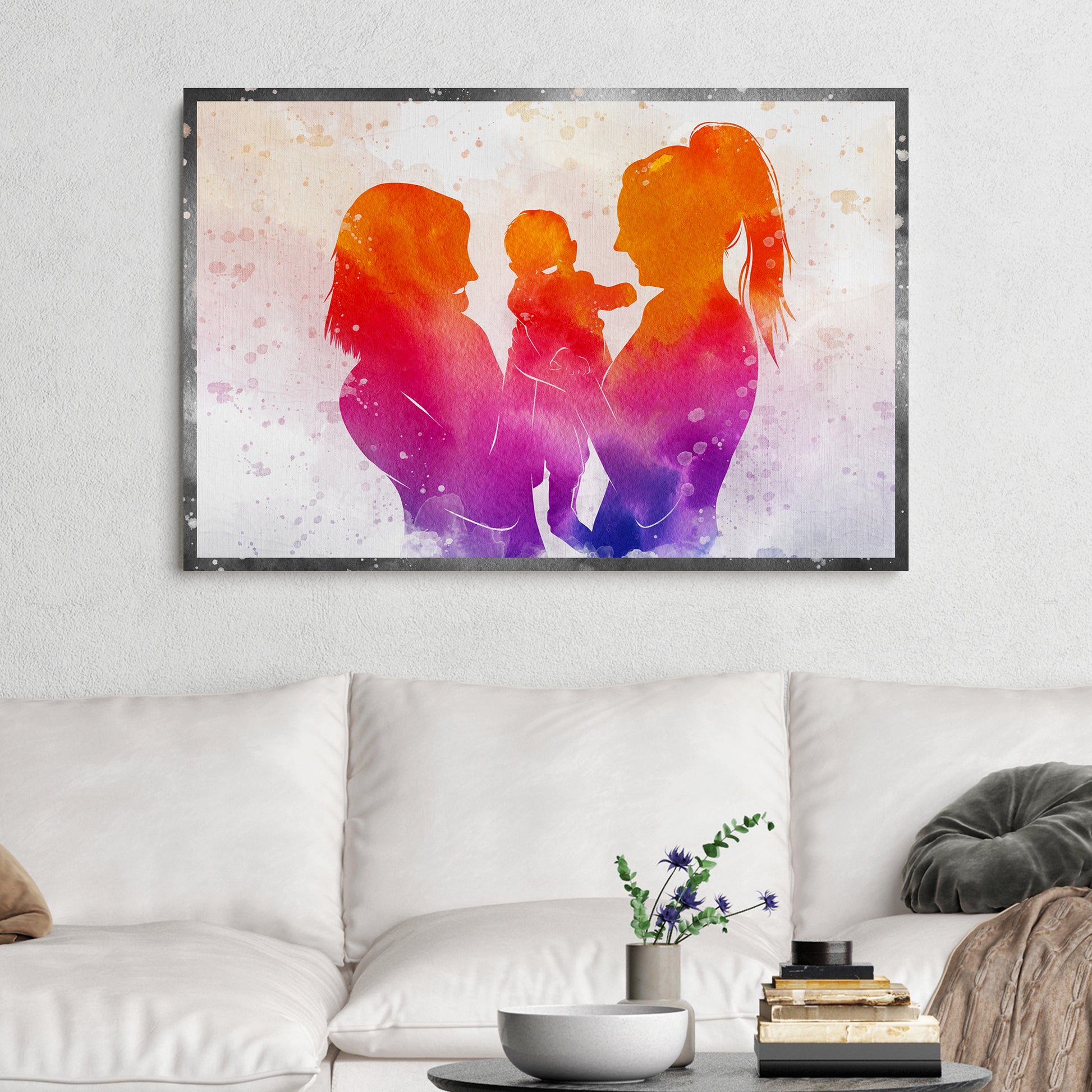 To My Two Moms Canvas Wall Art Style 2 - Image by Tailored Canvases