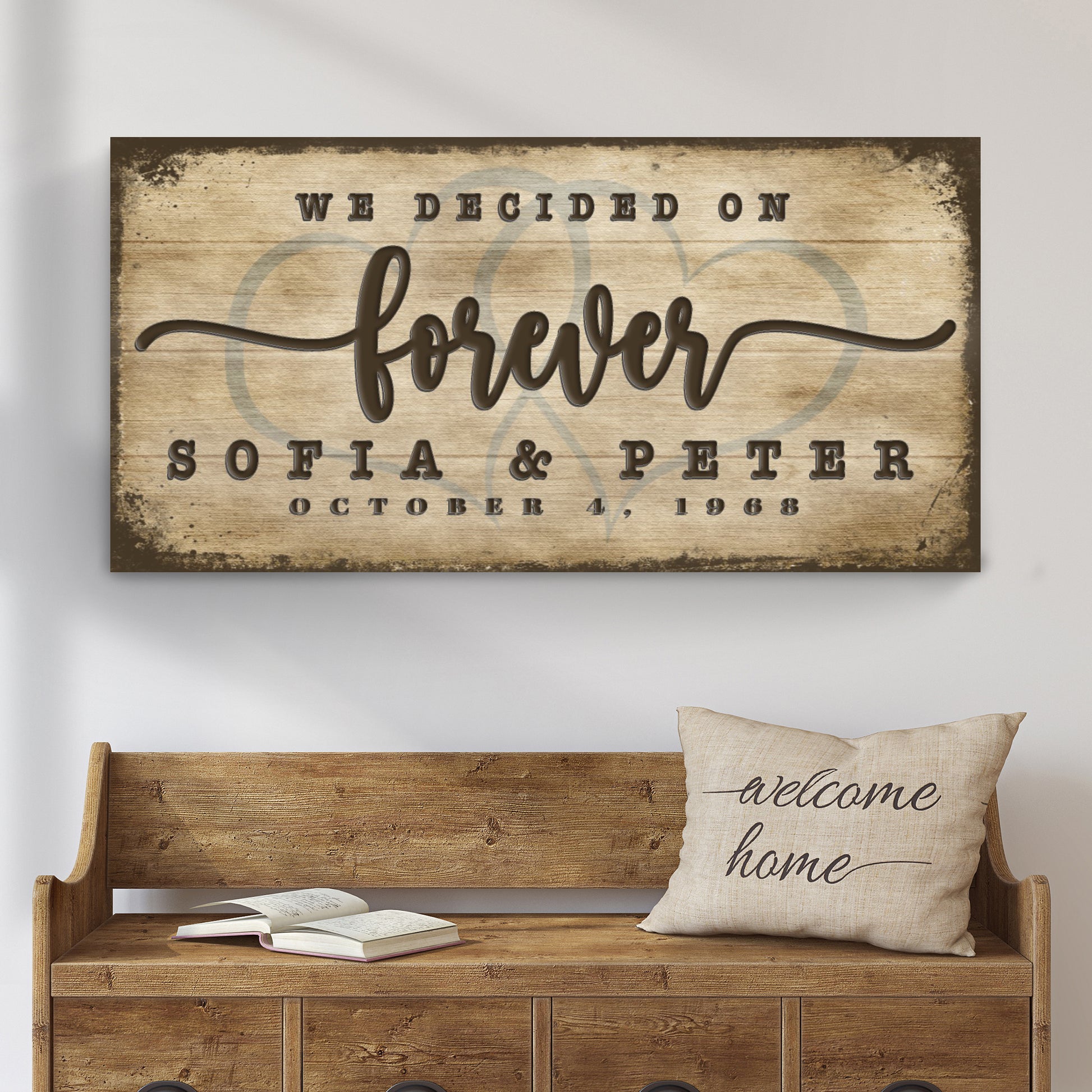 We Decided On Forever Sign II Style 2 - Image by Tailored Canvases