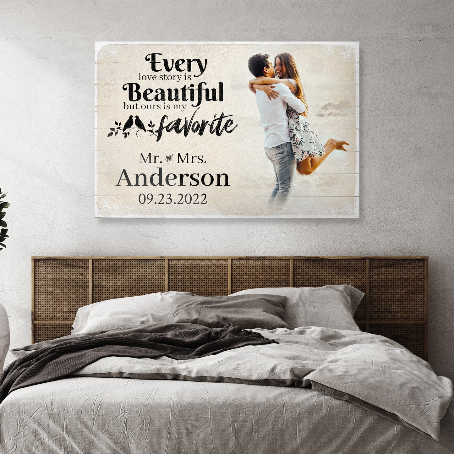 Every Love Story Is Beautiful But Ours Is My Favorite Sign III Style 2 - Image by Tailored Canvases