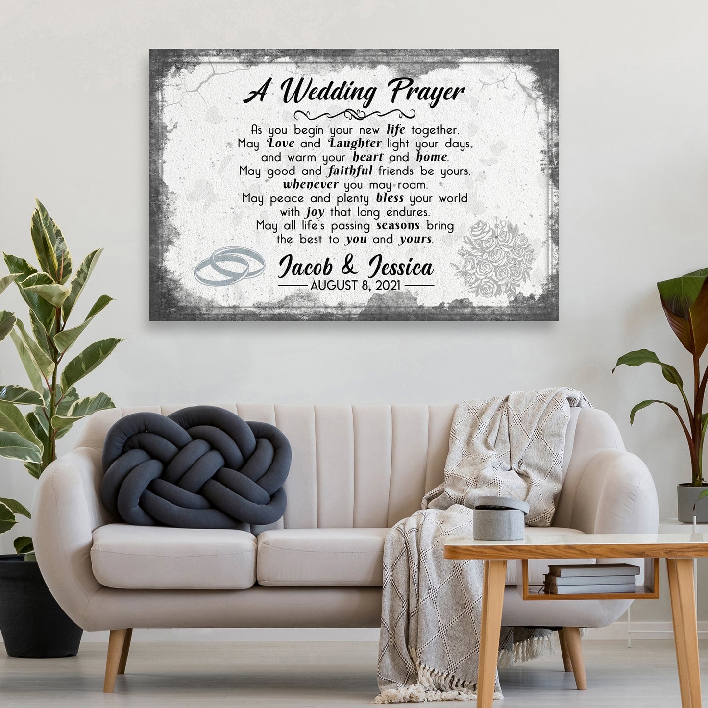 A Wedding Prayer Sign Style 2 - Image by Tailored Canvases