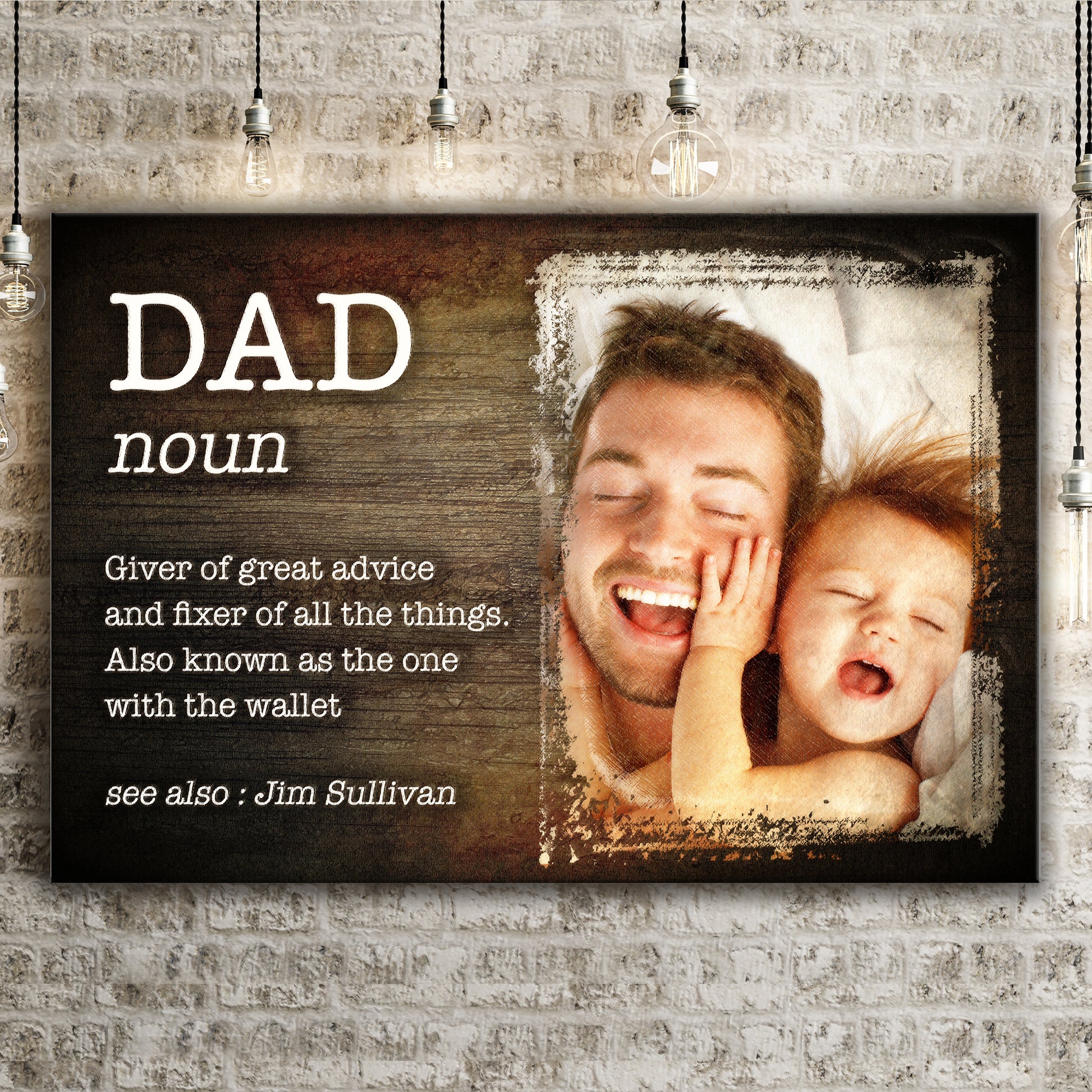 Fixer Of All Things Happy Father's Day Sign Style 2 - Image by Tailored Canvases