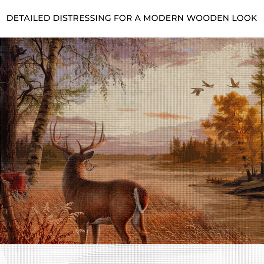 Stag By The Lake Canvas Wall Art Zoom - Image by Tailored Canvases