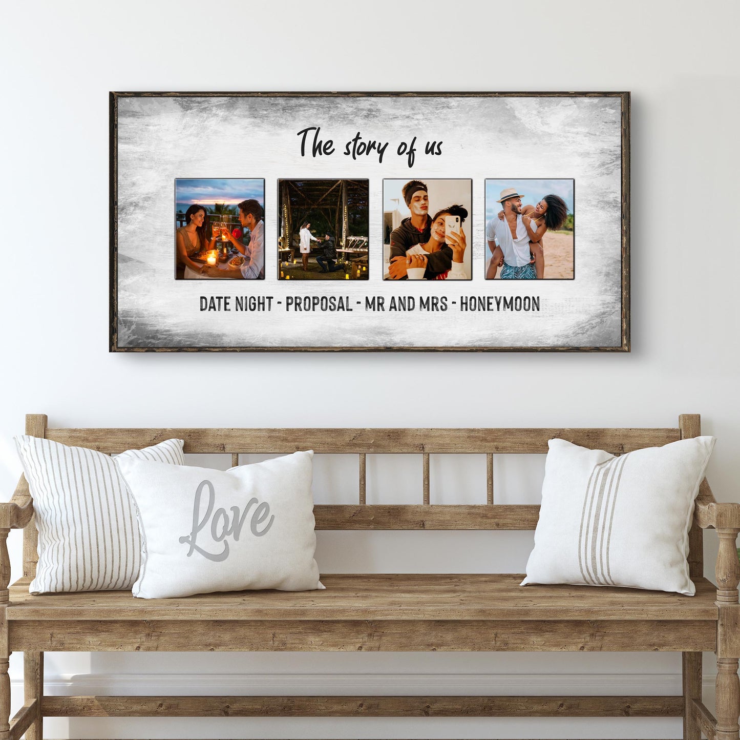 The Story Of Us Couple Sign II Style 1 - Image by Tailored Canvases