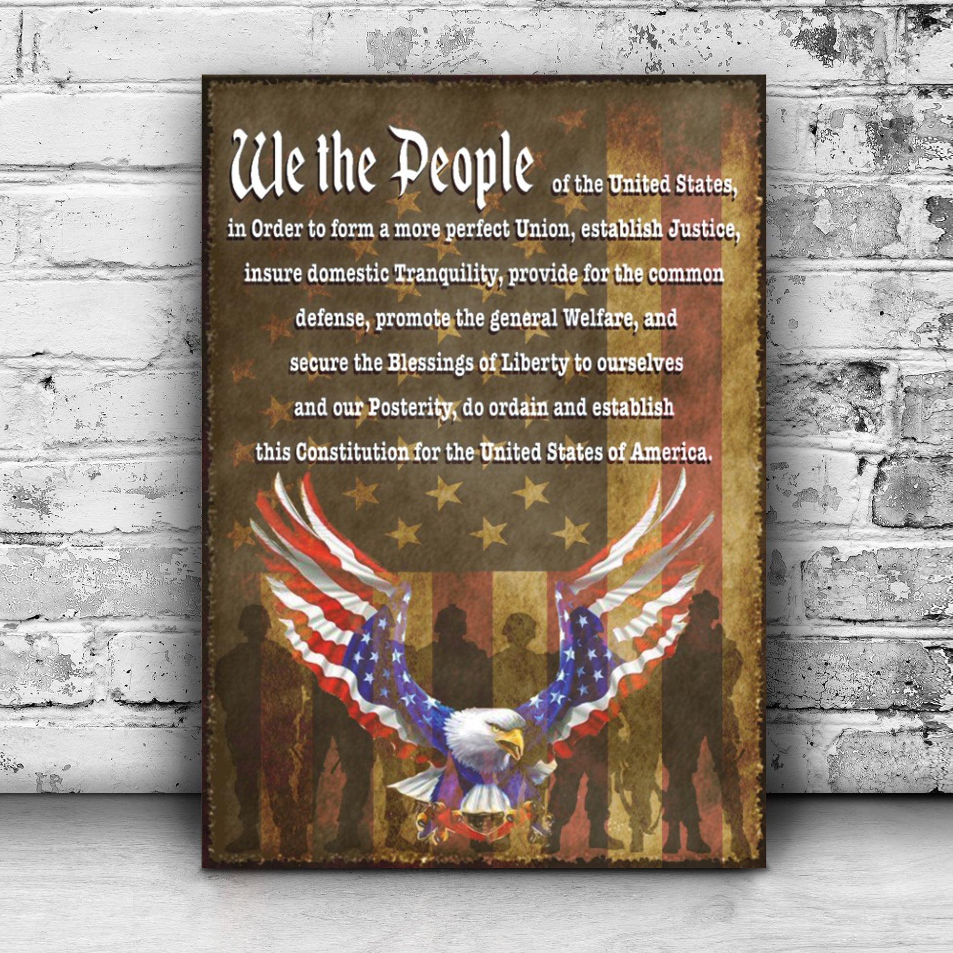 We The People Of The United States Sign Style 2 - Image by Tailored Canvases