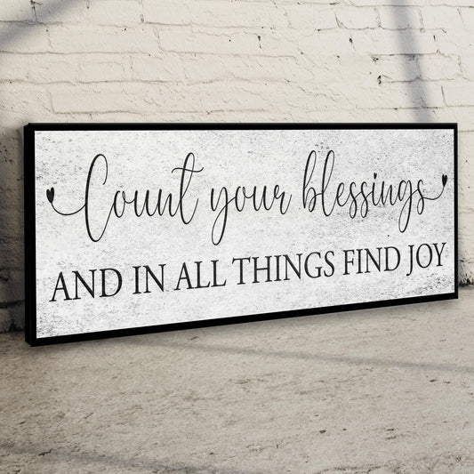 Count Your Blessings Sign III Style 2 - Image by Tailored Canvases