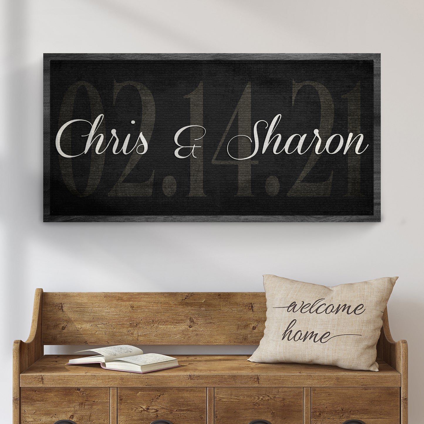 Wedding Date Sign Style 2 - Image by Tailored Canvases
