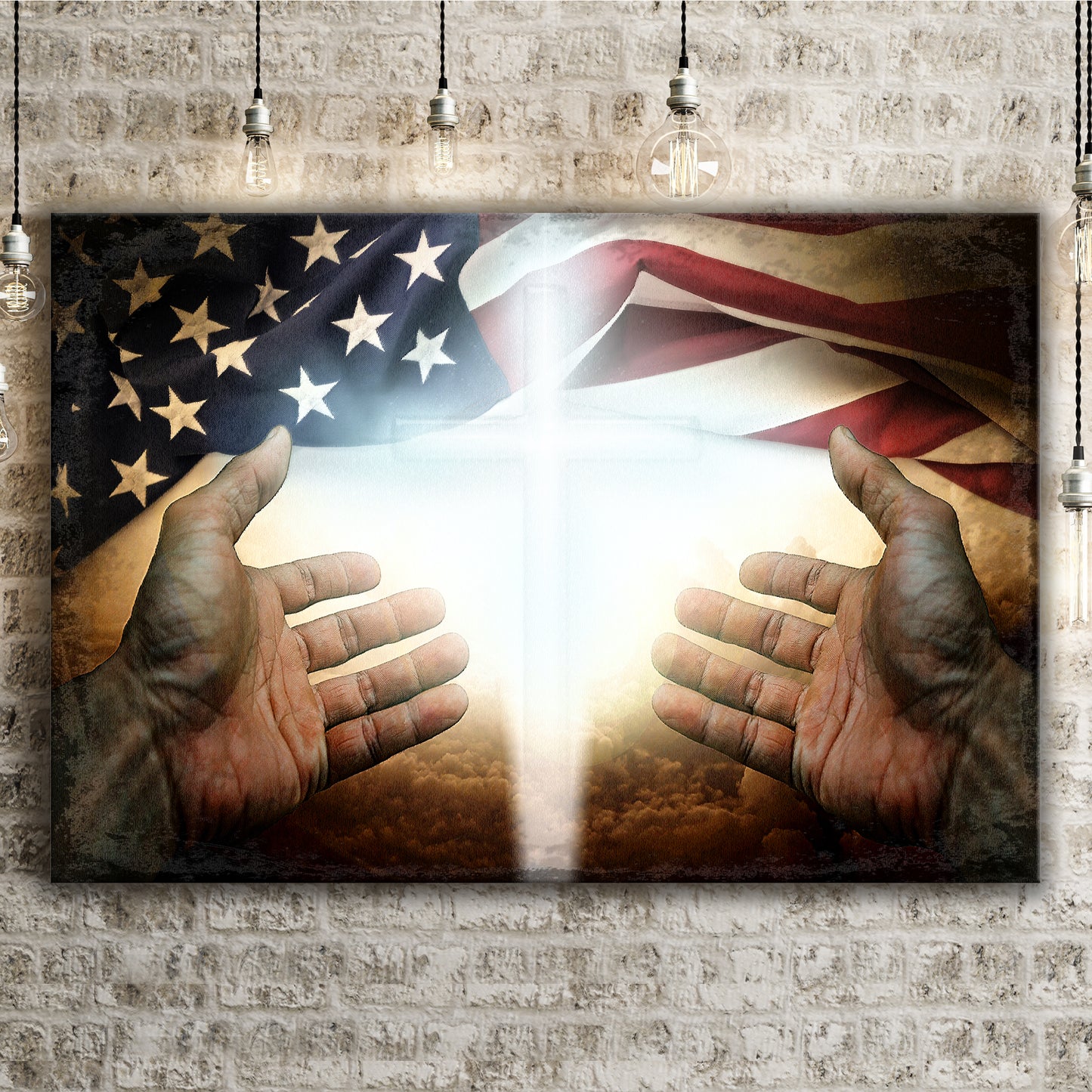 American Faith Canvas Wall Art Style 2 - Image by Tailored Canvases