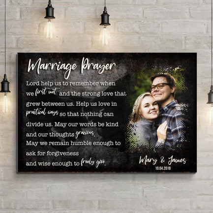 Marriage Prayer Couple Sign - Image by Tailored Canvases