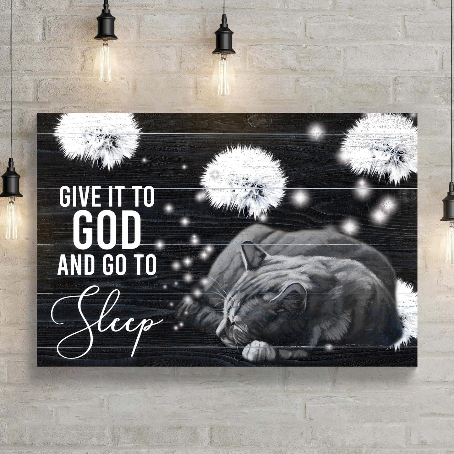 Give It To God And Go To Sleep Sign V Style 2 - Image by Tailored Canvases