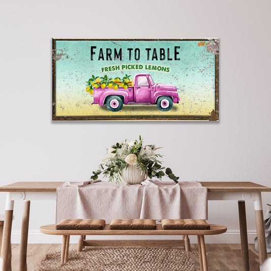 Life And Lemons Sign Style 2 - Image by Tailored Canvases