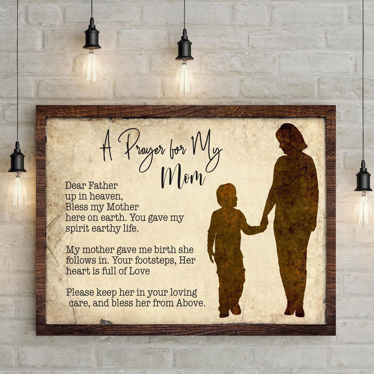 A Prayer For My Mom Mother's Day Gift Sign  - Image by Tailored Canvases
