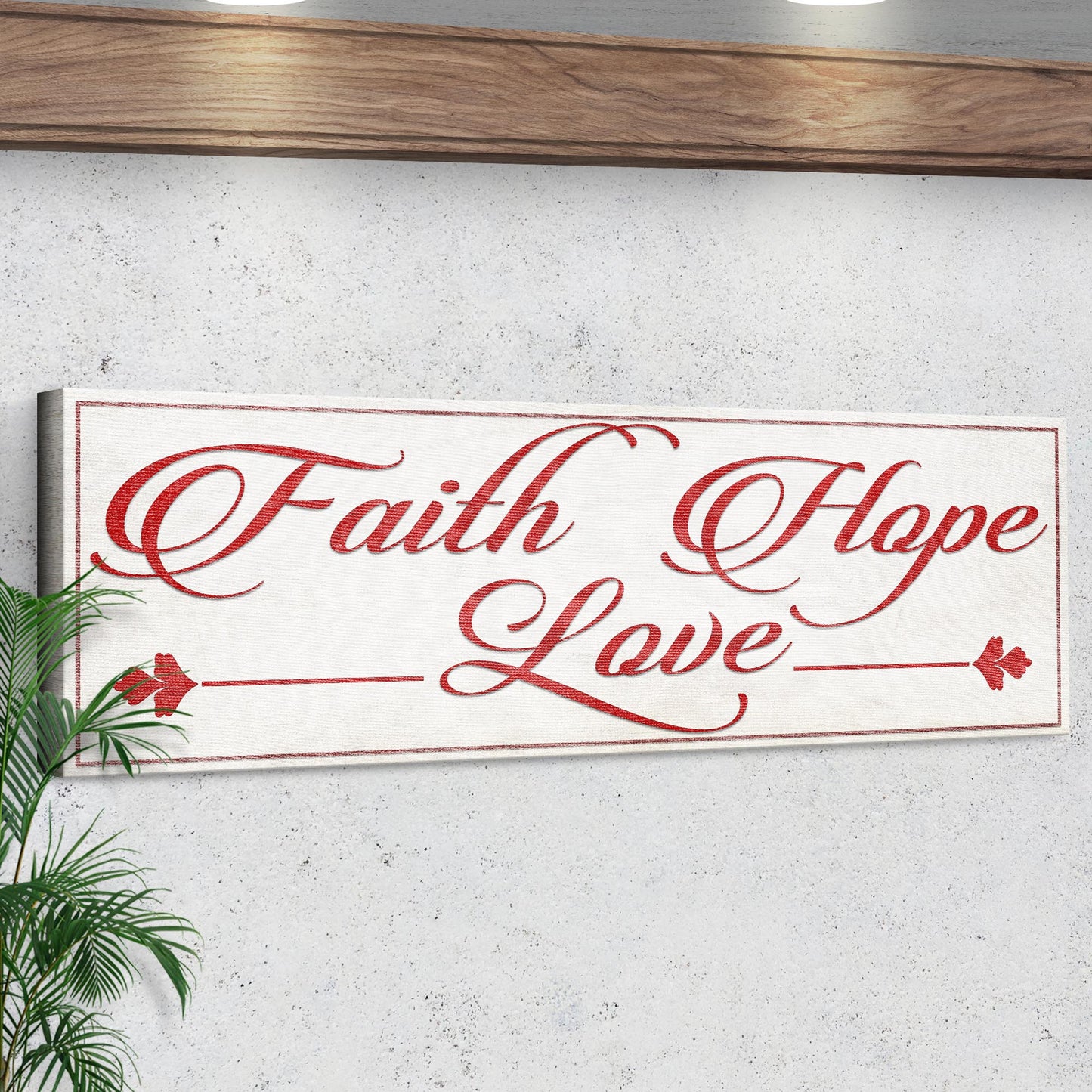 Faith, Hope, Love Sign III Style 2 - Image by Tailored Canvases