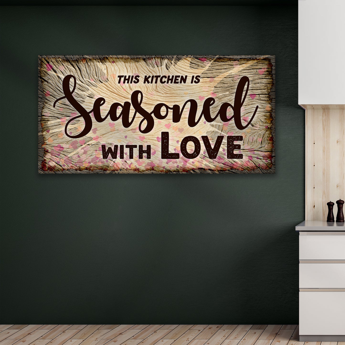 This Kitchen is Seasoned with Love Sign II Style 1 - Image by Tailored Canvases