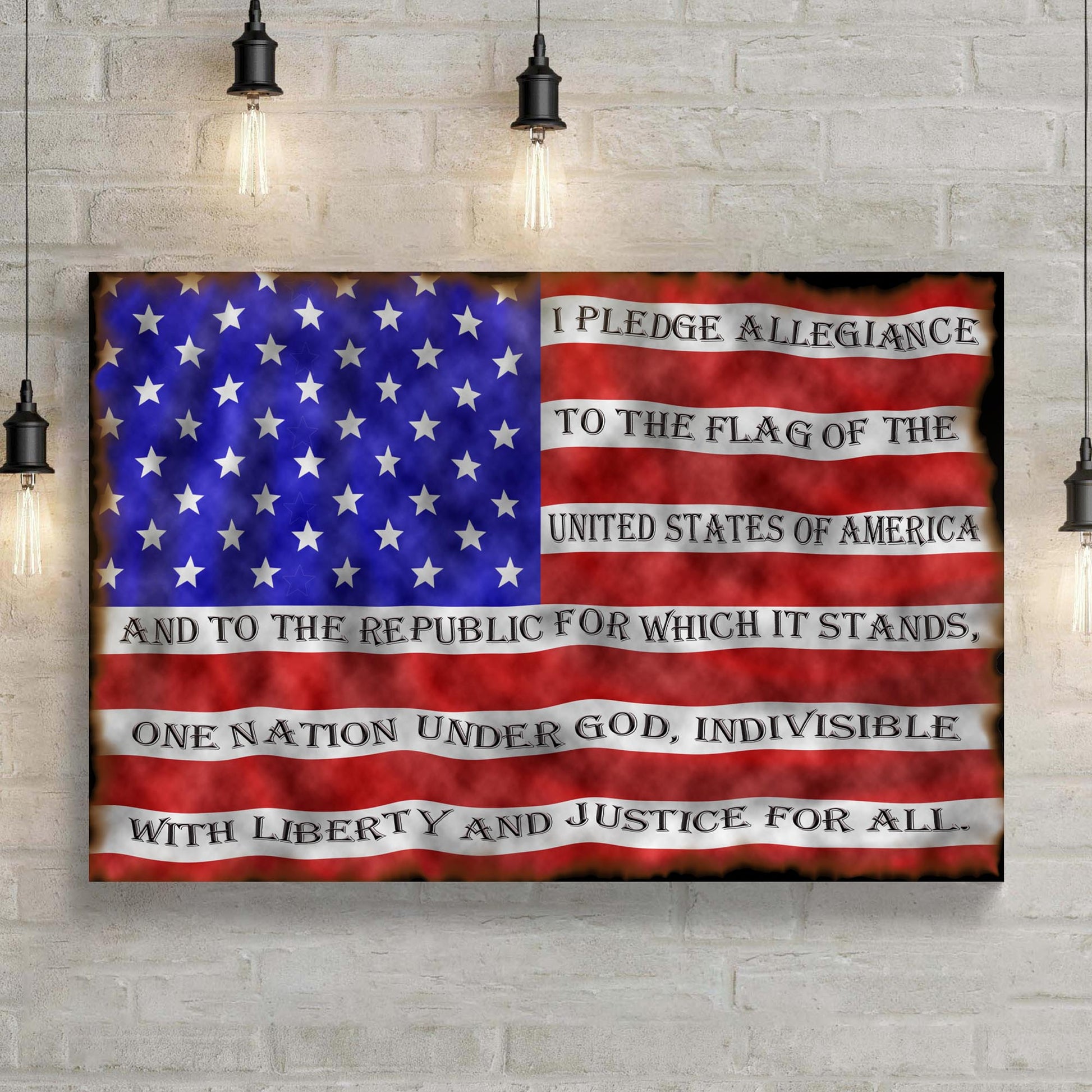 I Pledge Allegiance Sign Style 2 - Image by Tailored Canvases