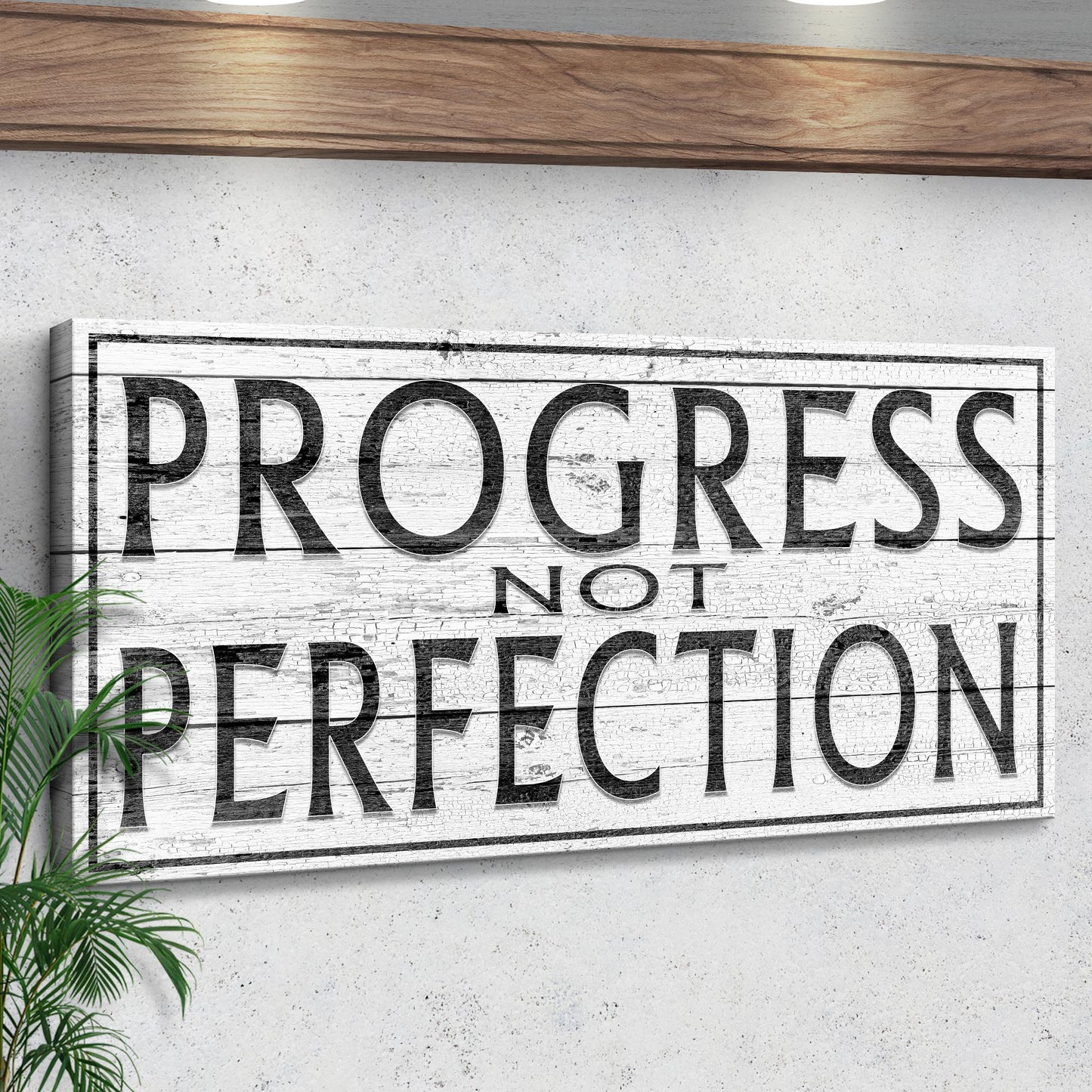 Progress Not Perfection Sign Style 2 - Image by Tailored Canvases
