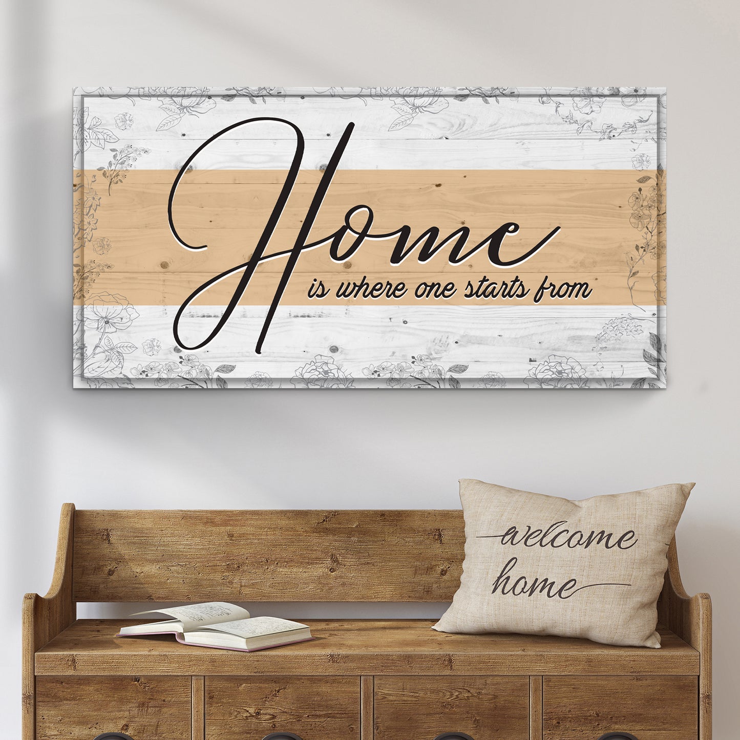 Home Is Where One Starts Sign  - Image by Tailored Canvases