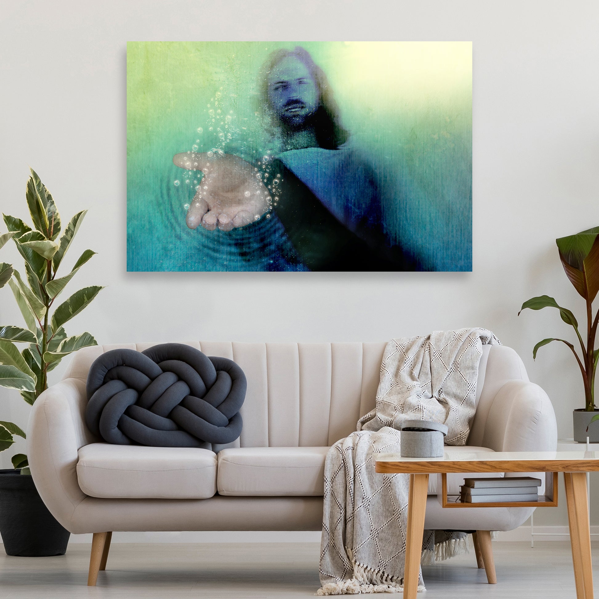 Walk With Jesus In Faith Canvas Wall Art Style 2 - Image by Tailored Canvases