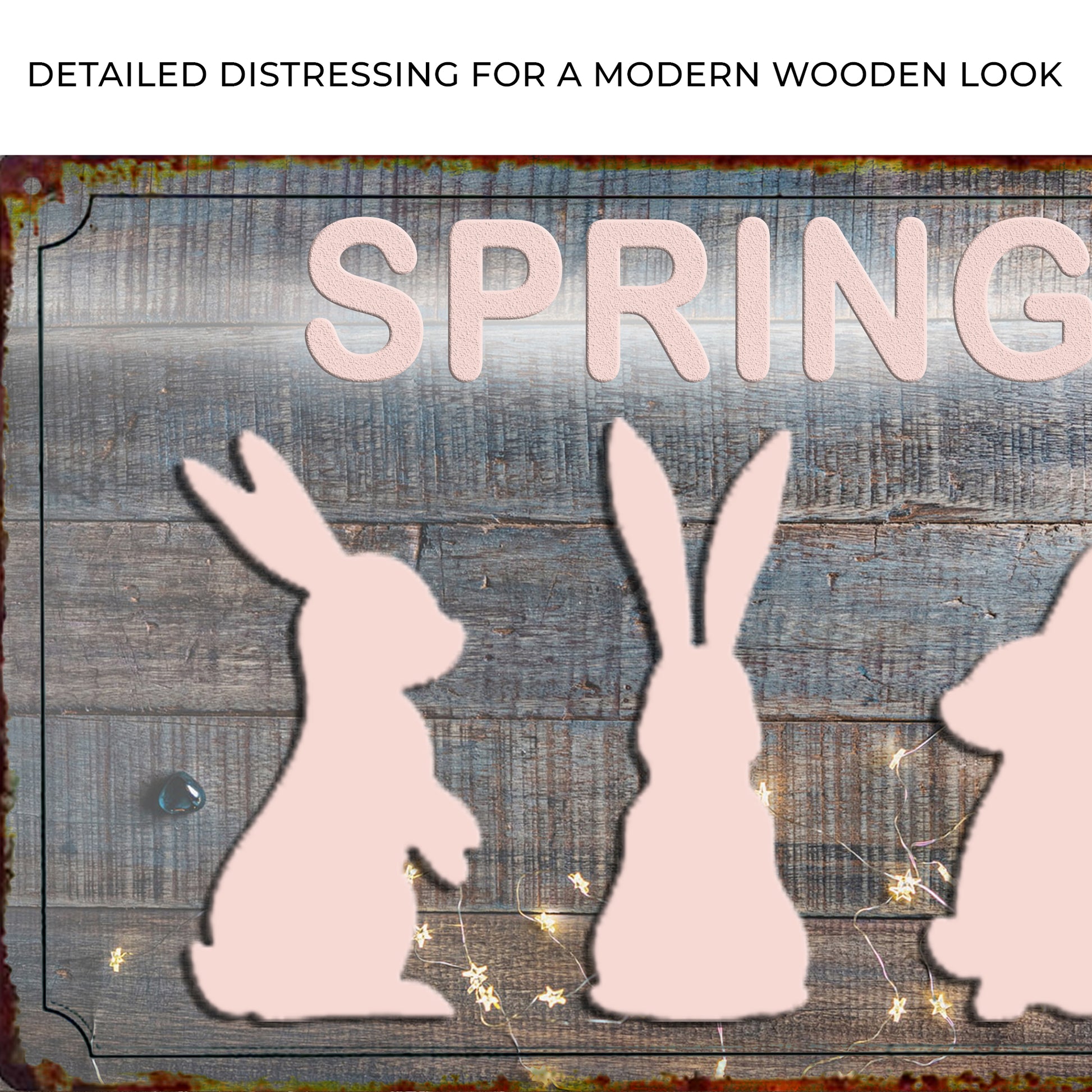 Spring Easter Bunnies Sign Zoom - Image by Tailored Canvases